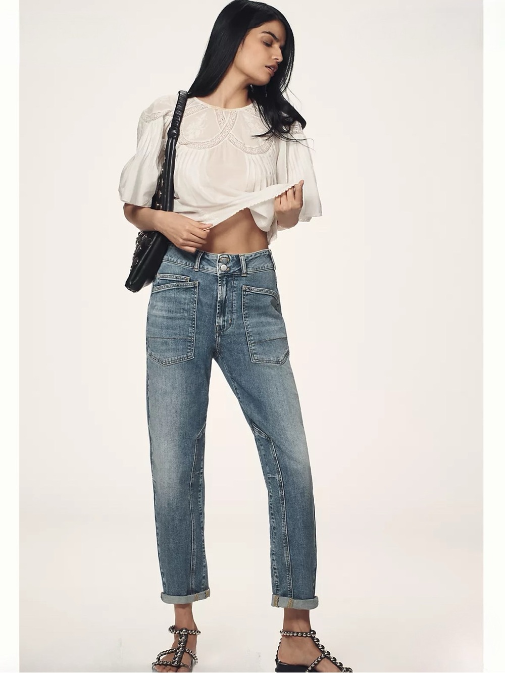 Pilcro Wanderer Mid Rise Relaxed Jeans